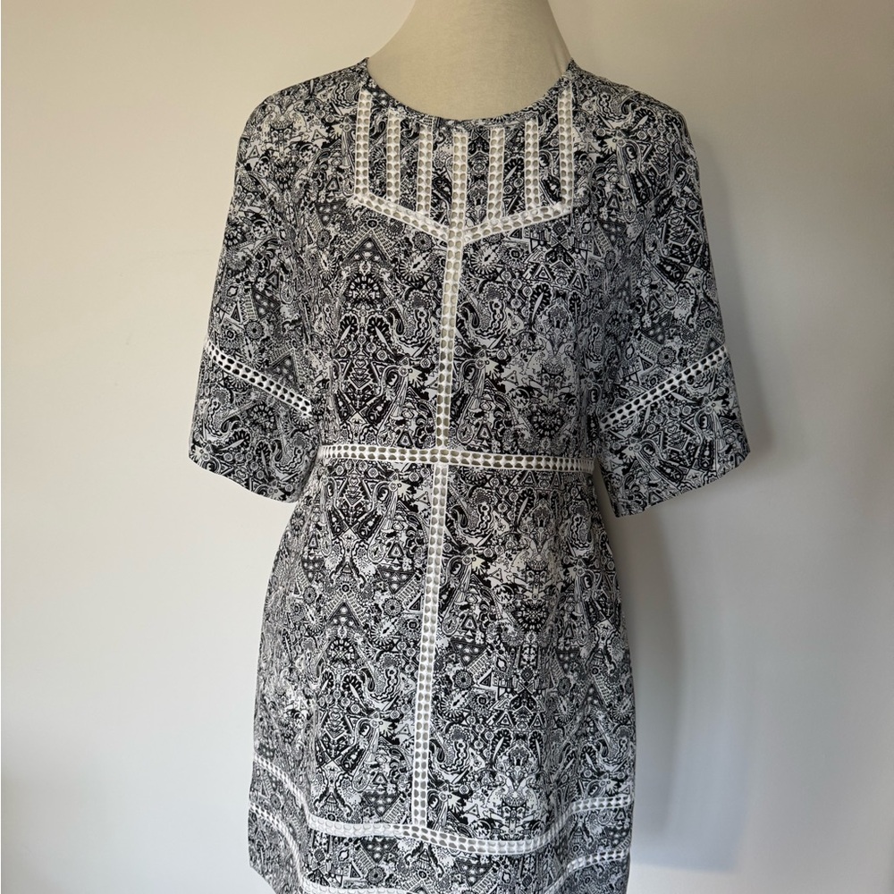 IRO NWT  black/white floral Patterned mini Dress